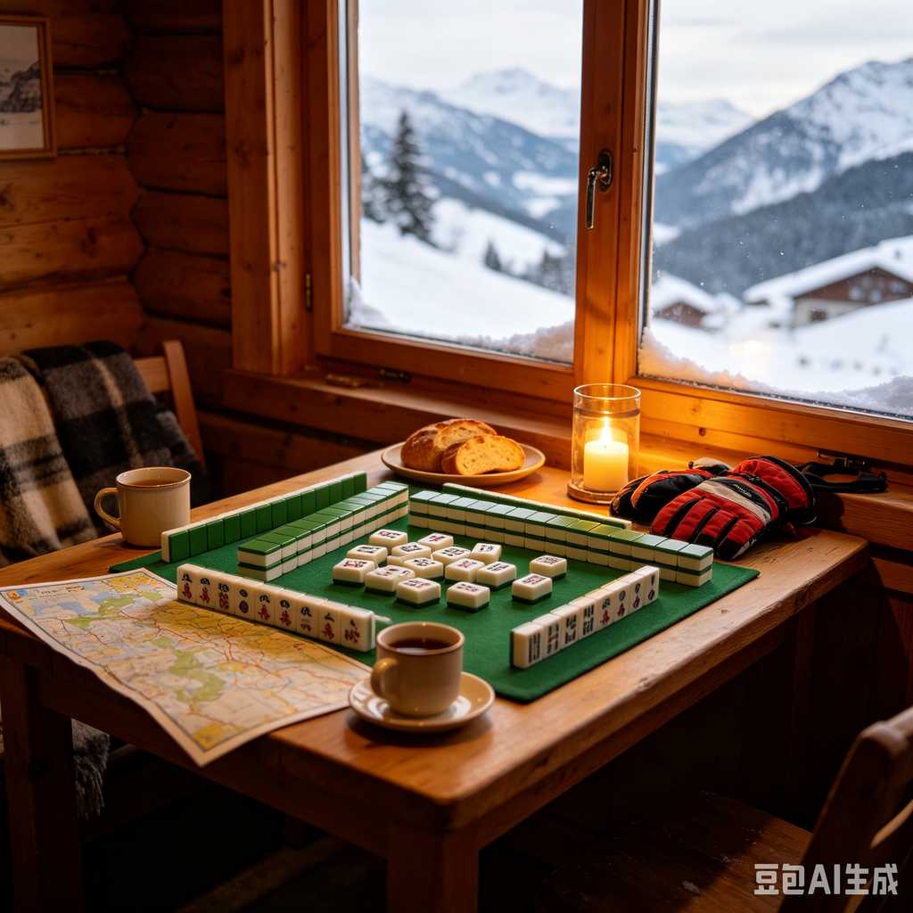 trendy color mahjong set