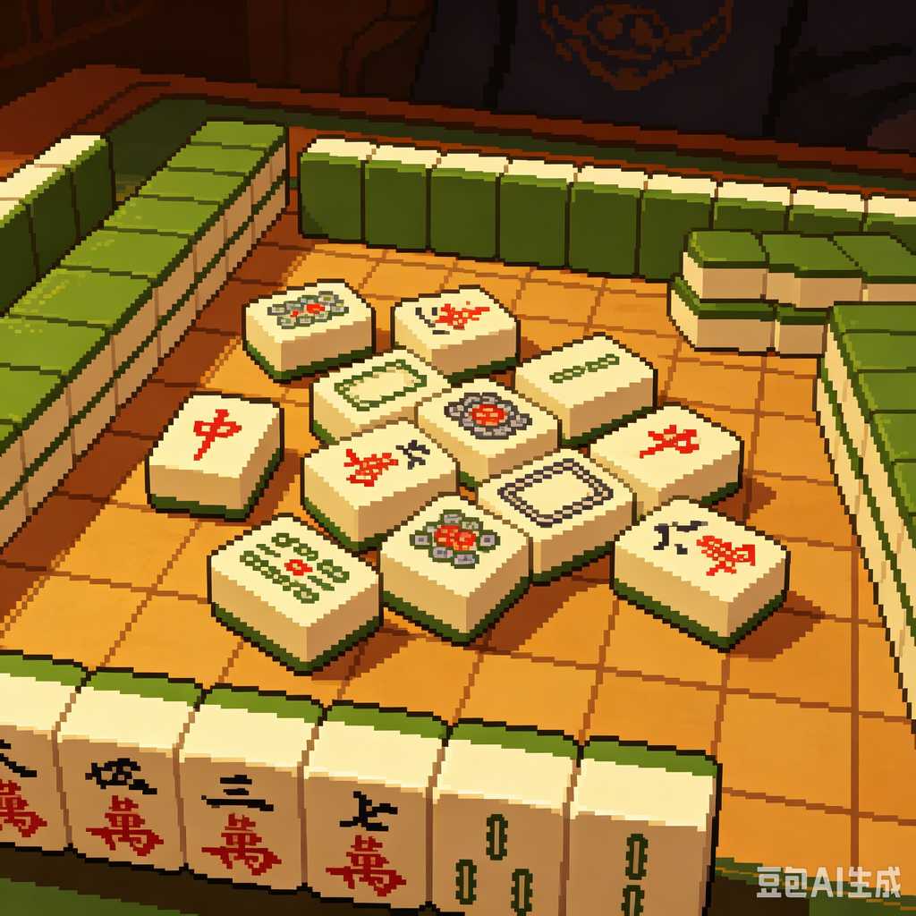 clear mini mahjong tiles portable